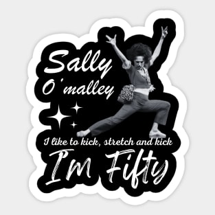 Sally O'malley Retro Vintage I'm Fifty Sticker